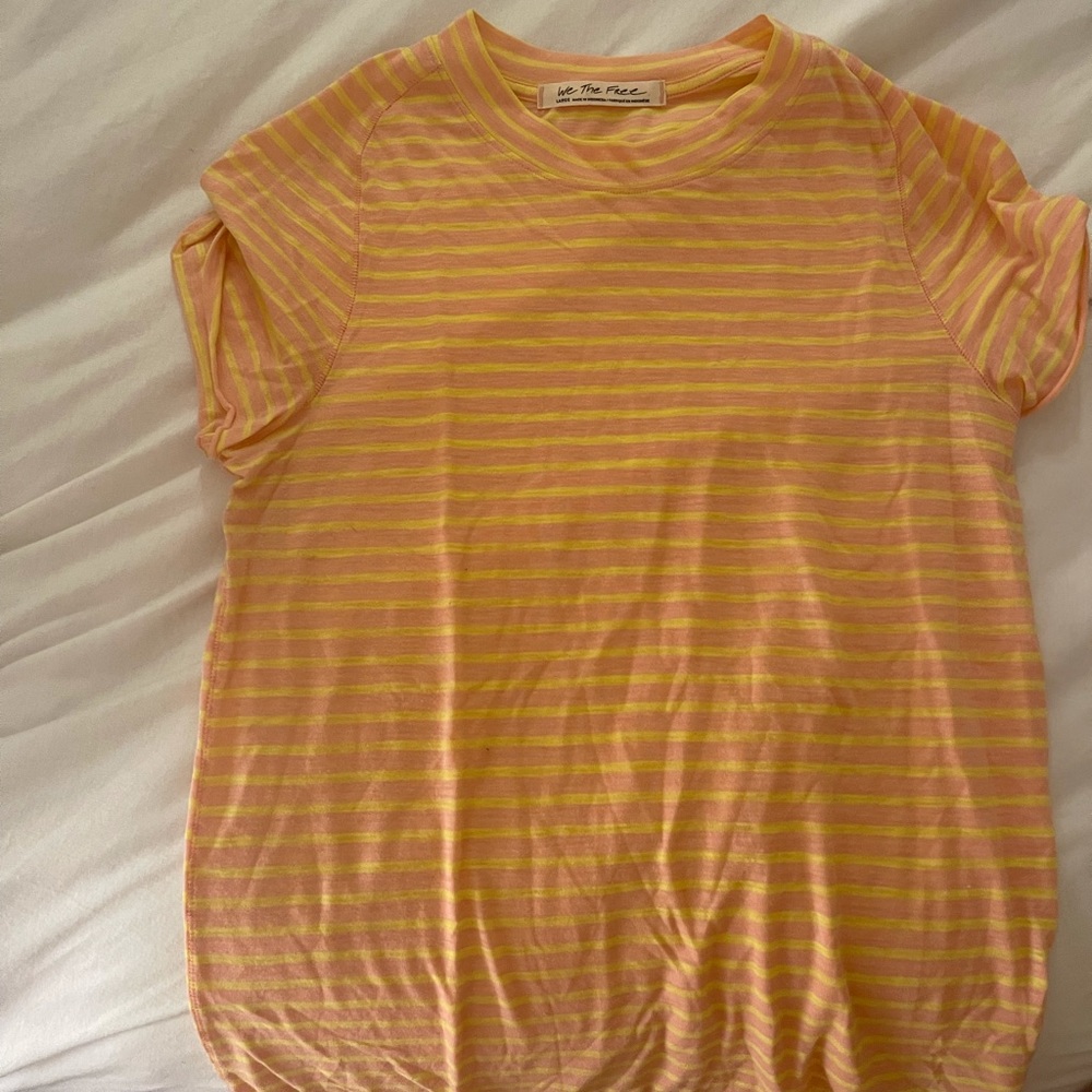 Free people striped tee! Size M.